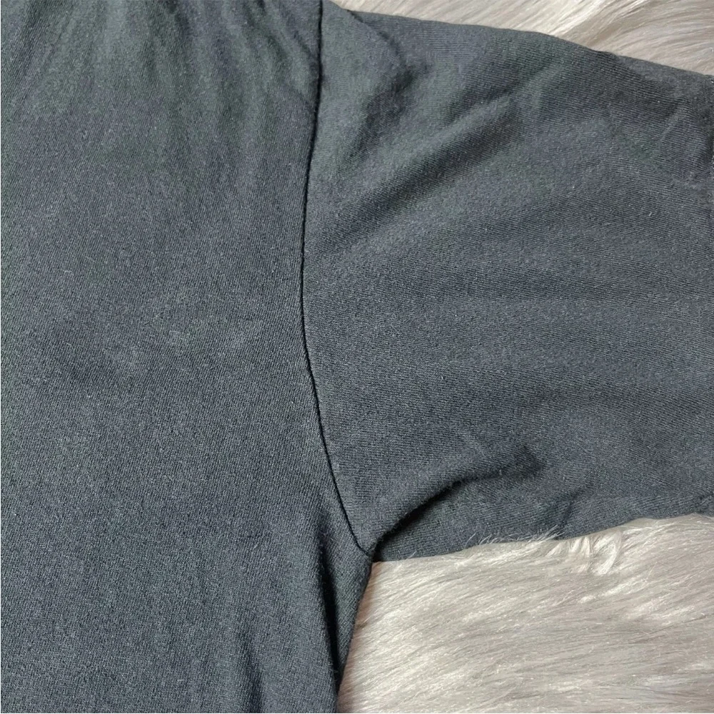 Vintage 90s Nike Made In USA Black Center Swoosh V Neck T Shirt